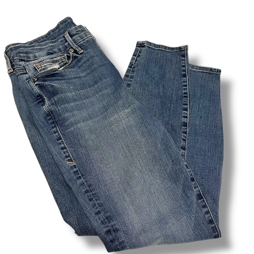 Good American GLC148T Good Legs Cigarette Jeans Stretch Mid Rise Size 6/28